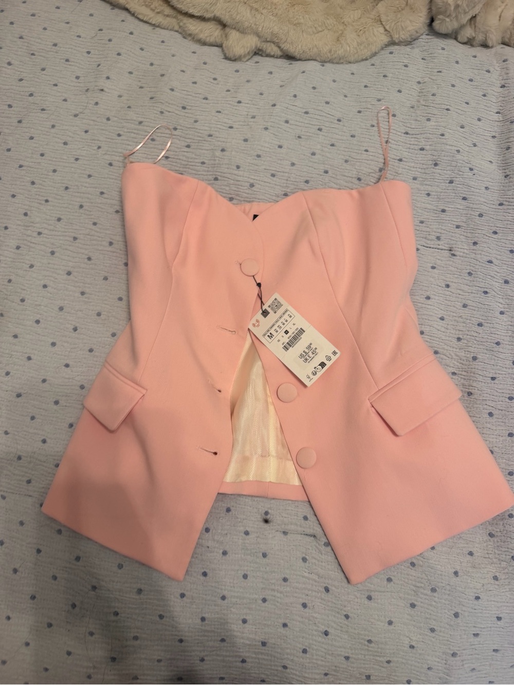 Zara Light Pink Button Down Top